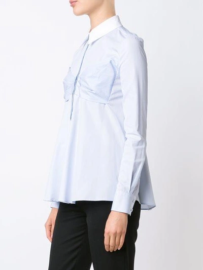 Shop Mary Katrantzou 'nerina' Pinstripe Poplin Shirt
