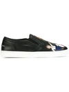 DOLCE & GABBANA Family patch slip-on sneakers,RUBBER100%