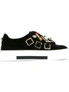 ALEXANDER MCQUEEN ALEXANDER MCQUEEN 'OBSESSION' CHARMS SNEAKERS - BLACK,437953W4AZQ11604891