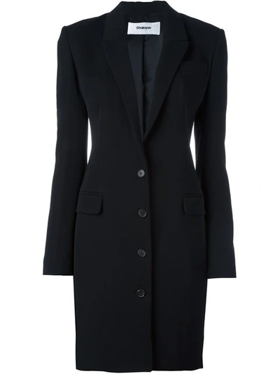 Chalayan Signature Fitted Long Jacket - Black