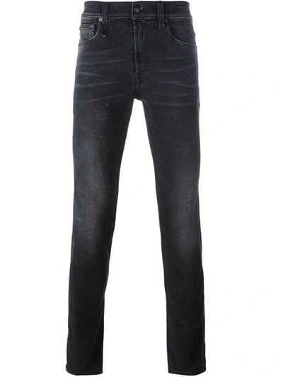 Shop R13 'skate' Skinny Jeans In Black