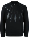 NEIL BARRETT thunder sweatshirt,HANDWASH