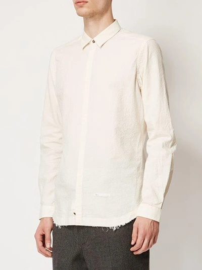 Shop Dnl Spread Collar Shirt - White