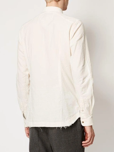 Shop Dnl Spread Collar Shirt - White