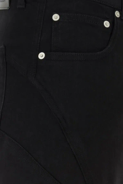 Alexander Mcqueen Versatile Stretch Denim Trousers In Black