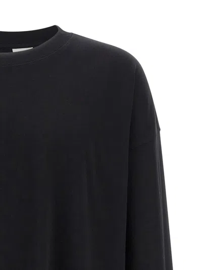 Dries Van Noten Men White Cotton Hegland Oversize T-shirt In Black