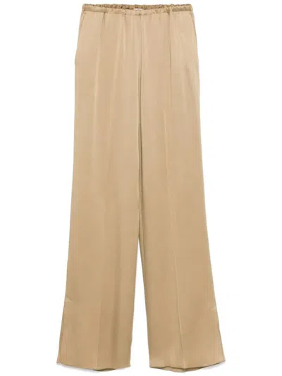 Forte Forte Women Straight Leg Trousers In Beige