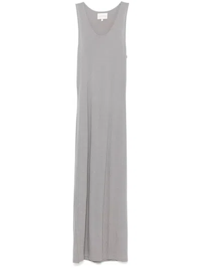 Loulou Studio Myron Maxi Dress In Concrete Grey