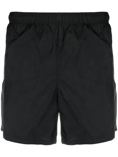 Our Legacy Elastic Waistband Swim Shorts With Side Pockets In Black