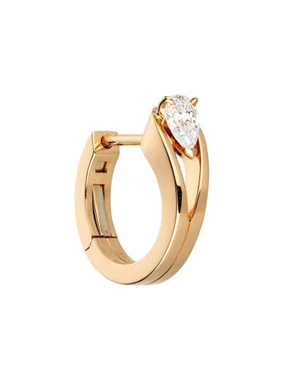 Repossi 18kt Rose Gold Diamond Huggie Earring In Gold