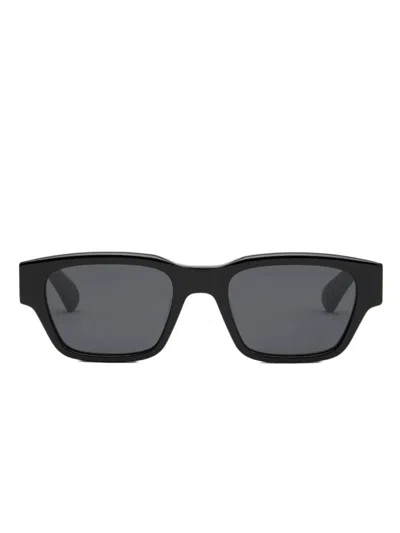 Ami Alexandre Mattiussi Ami Paris Rectangular Sunglasses In Black Black