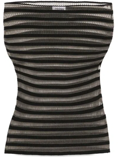 Shop Jean Paul Gaultier Top In Black