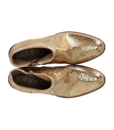 Shop Strategia Candy Gold Ankle Boot