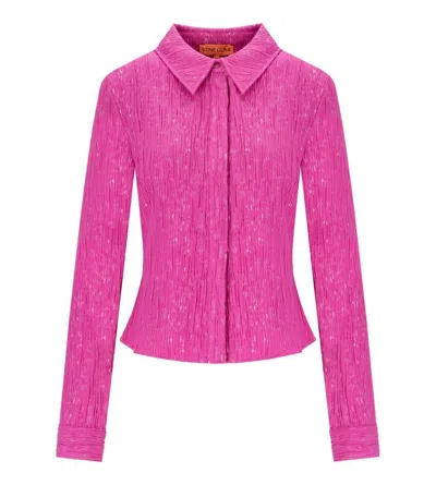 Shop Stine Goya Lilla Fuchsia Shirt In Purple