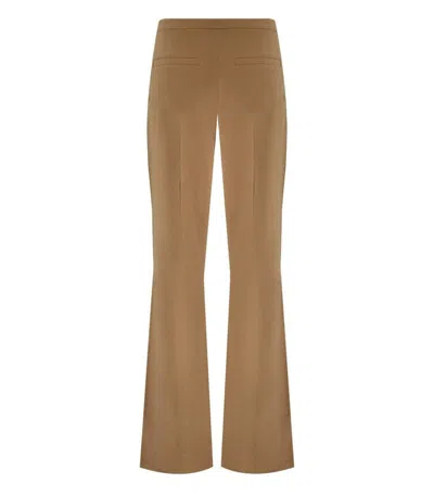 Shop Stine Goya Leah Coffee Brown Flare Trousers