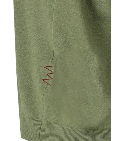 AMARANTO AMARÁNTO GREEN CREWNECK JUMPER 