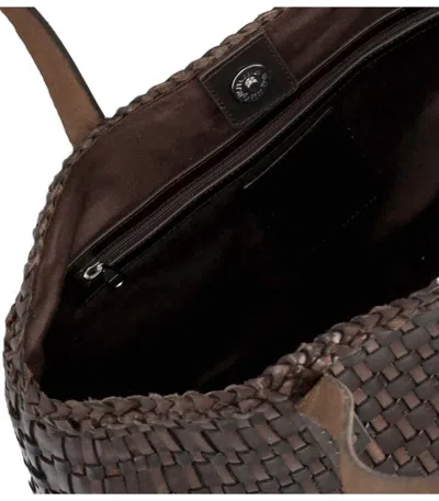 Dragon Diffusion Salvage Irregular Brown Shoulder Bag In Brown