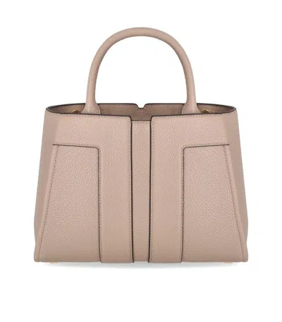 Shop Elisabetta Franchi Grey Medium Handbag