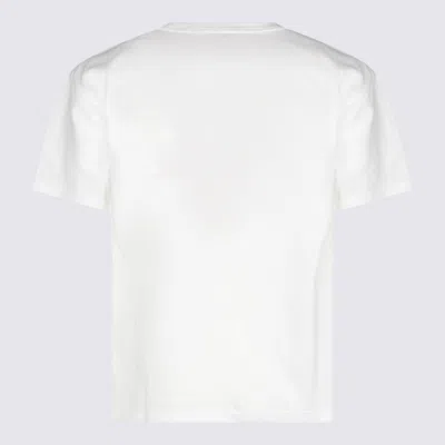 Valentino Mens Avorio Logo-print Crew-neck Cotton-jersey T-shirt In White