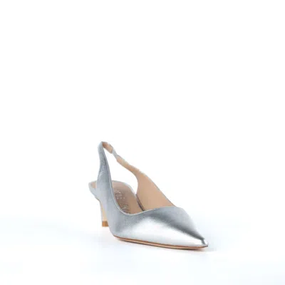 Stuart Weitzman Silver Slingback In Silver