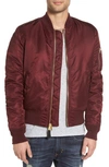 Alpha Industries Bomberjacke Mit Detail Am Ärmel In Maroon