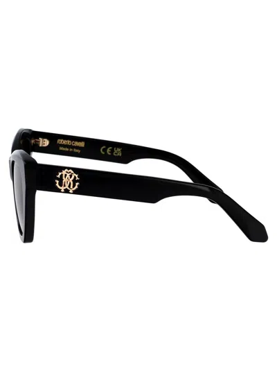 Shop Roberto Cavalli Sunglasses In Nero Lucido