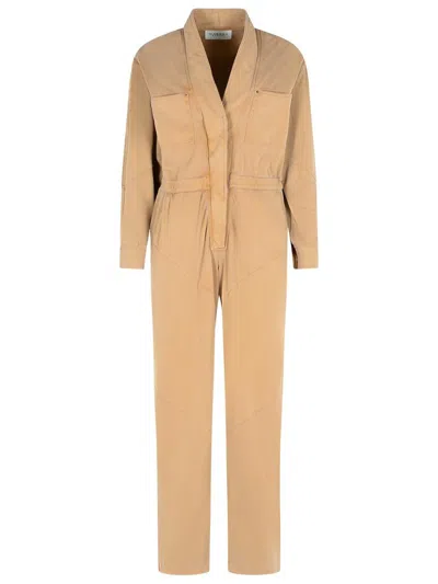 Isabel Marant Étoile Isabel Marant Etoile 'remady' Brown Cotton Jumpsuit In Brown