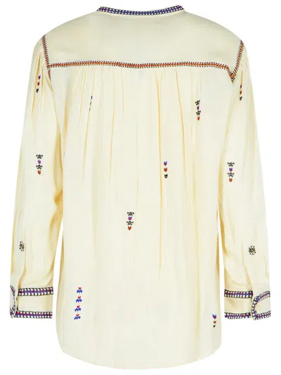 Isabel Marant Étoile 'pelson' Top In Viscose In Beige