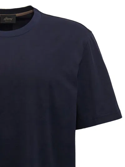 Brioni Basic T-shirt In Blue | ModeSens