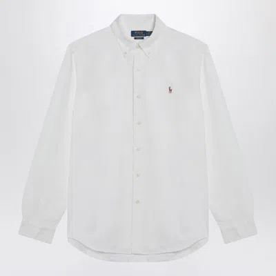Shop Polo Ralph Lauren Oxford Custom-fit Shirt In White