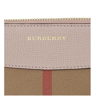 Shop Burberry Peyton Cross-body Bag In Thistle Grey