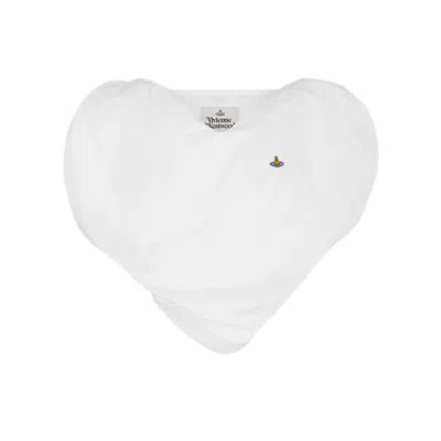 Shop Vivienne Westwood Heart Top In White