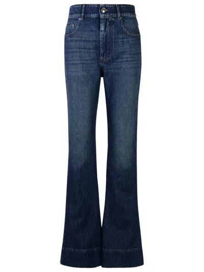 Sportmax Robinia Denim Mid Waist Flared Jeans In Blue