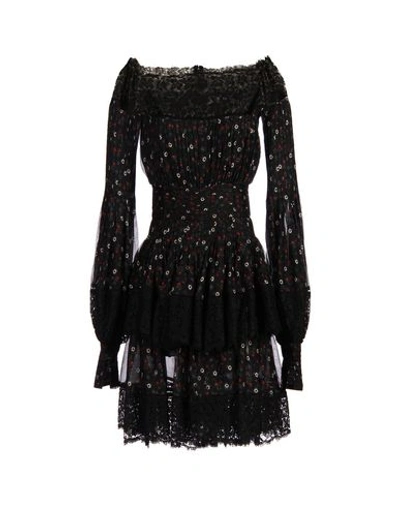 Alexander Mcqueen Short Dress In Black
