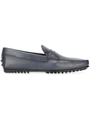 Tod's City Gommino Loafers In Blue