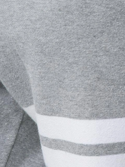 Shop Thom Browne Striped Detail Sweatpants