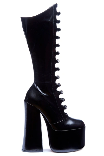 Marc Jacobs Kiki Platform Buckle Boot 170mm In Black