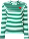 Comme Des Garçons Play Striped Long-sleeved T-shirt