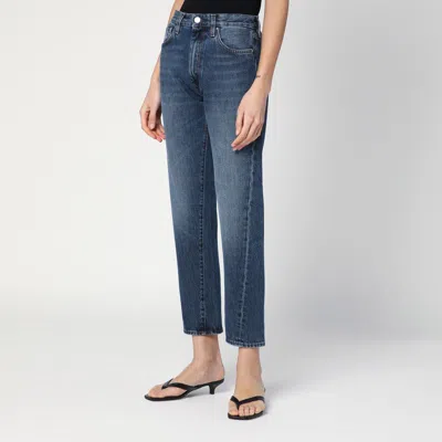 Totême Toteme Twisted Seam Slim Jeans In Blue