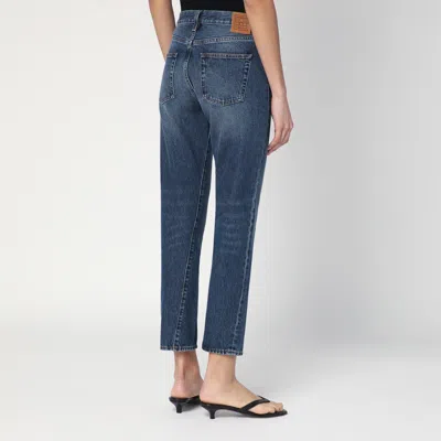 Totême Toteme Twisted Seam Slim Jeans In Blue