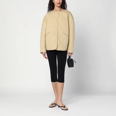 Totême Quilted Jacket In Desert Colour In Beige