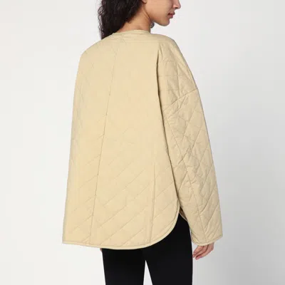 Totême Quilted Jacket In Desert Colour In Beige