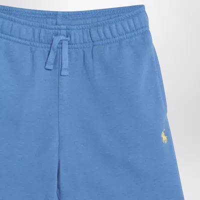 Polo Ralph Lauren Light Blue Shorts In Cotton Blend In Light Blue