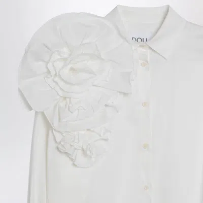 Douuod Shirt Capriola Ivory With Pink In White