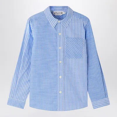 Bonpoint Light Blue Tango Striped Shirt In Light Blue