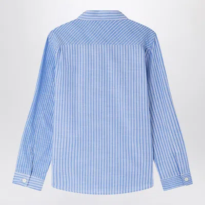 Bonpoint Light Blue Tango Striped Shirt In Light Blue