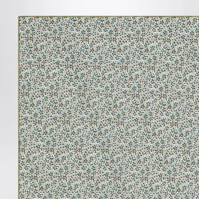 Il Gufo Forest Green Scarf In Liberty Fabric In Green