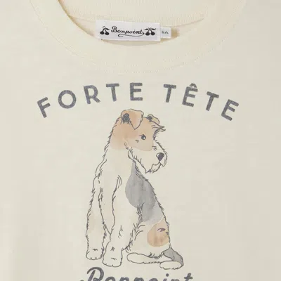 Bonpoint T-shirt Thibald White In Cotton In White