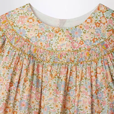 Bonpoint Blouse Eliotine Pink In Liberty Fabric In Pink