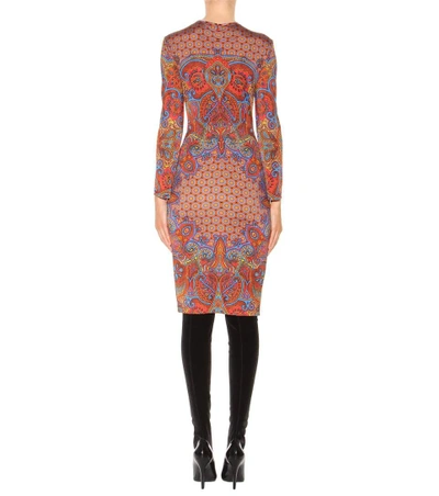 Shop Givenchy Printed Dress In Multicolored